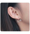 Silver Hoop Earring HO-2593